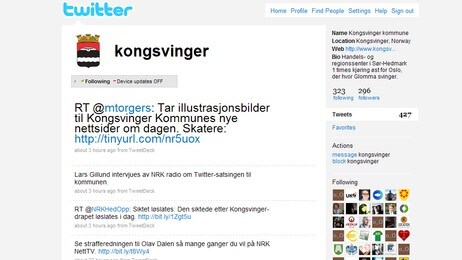Kongsvinger kommune på Twitter Kongsvinger kommune på Twitter