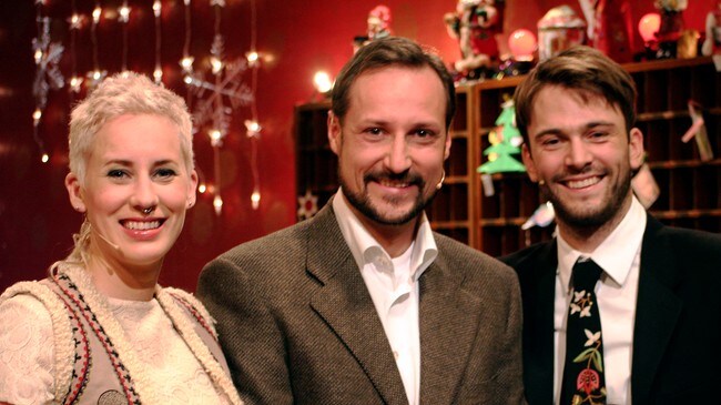 Heidi Marie Vestrheim, kronprins Haakon og Kåre Magnus Bergh (Foto: Inger-Marit Sæby/NRK)