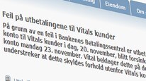 Skjermdump fra Vital sine hjemmesider (Foto: Vital) Skjermdump fra Vital sine hjemmesider (Foto: Vital)