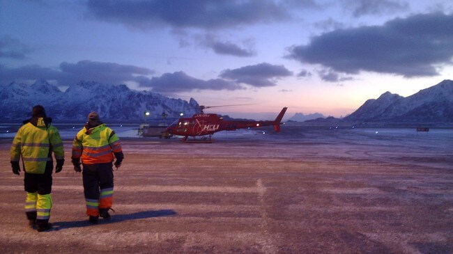 Strømbrudd i Lofoten (Foto: John Inge Johansen/NRK)