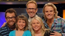Klaus Joakim Sonstad, Malin, Ivar Dyrhaug, Celine og Erik Solbakken (Foto: Erik Dyrhaug/NRK) Klaus Joakim Sonstad, Malin, Ivar Dyrhaug, Celine og Erik Solbakken (Foto: Erik Dyrhaug/NRK)