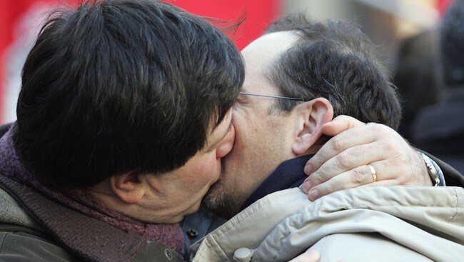 Illustrasjonsbilde homofile (Foto: ALBERTO PIZZOLI/AFP) Illustrasjonsbilde homofile (Foto: ALBERTO PIZZOLI/AFP)