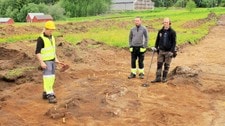 Båtgrav på Bitterstad - vikingskatt (Foto: Privat) Båtgrav på Bitterstad - vikingskatt (Foto: Privat)
