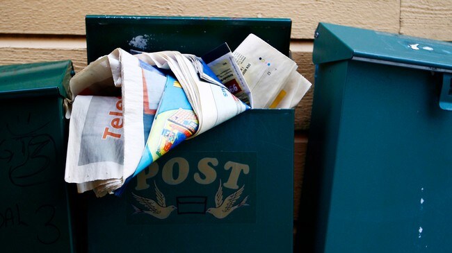 Postkasse-reklame (Foto: Johannessen, Sara/SCANPIX)
