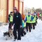Antallet friville under Finnmarksløpet er imponerende. Det krever nesten et titalls friville bare for å hjelpe spannene til startstreken.