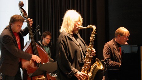 Stig Hvalrygg, Hermund Nygård, Bodil Niska, Per Husby (Foto: NRK, Lars Nilsen juni 2010)