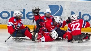 VM kjelkehockey: Finale USA-Korea 01.04.2012