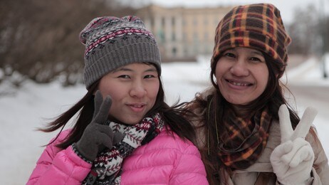 Pimporn Tonwong og Kwanrvan Jandee (Foto: Hege Bakken Riise/NRK) Pimporn Tonwong og Kwanrvan Jandee (Foto: Hege Bakken Riise/NRK)