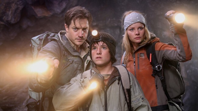 Brendan Fraser, Josh Hutcherson og Anita Briem. (Foto: Sebastien Raymond/Sebastien Raymond/newline.wireim) Brendan Fraser, Josh Hutcherson og Anita Briem. (Foto: Sebastien Raymond/Sebastien Raymond/newline.wireim)