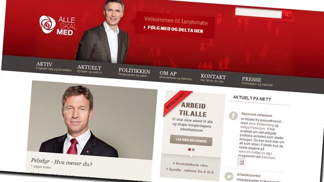 Faksimile: Aps nettsider Faksimile: Aps nettsider