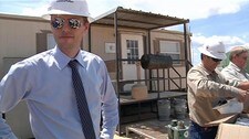 Ola Borten Moe i Texas (Foto: Anders Tvegård/NRK) Ola Borten Moe i Texas (Foto: Anders Tvegård/NRK)