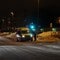 En ambulanse var også på plass ved Lambertseter skole under søk etter trusselmistenkt.