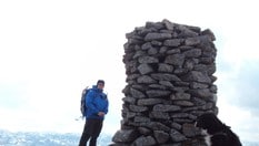 På toppen av Vallresknuten 885m.o.h