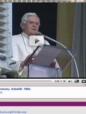Pave Benedikt XVI på YouTube (Foto: Skjermdump fra The Vatican channel) Pave Benedikt XVI på YouTube (Foto: Skjermdump fra The Vatican channel)