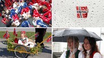 Variert 17. mai-vær (Foto: NRK Rune Fredriksen/Egil Aardal/NTB SCANPIX Kleiven Paul)