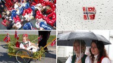 Variert 17. mai-vær (Foto: NRK Rune Fredriksen/Egil Aardal/NTB SCANPIX Kleiven Paul)