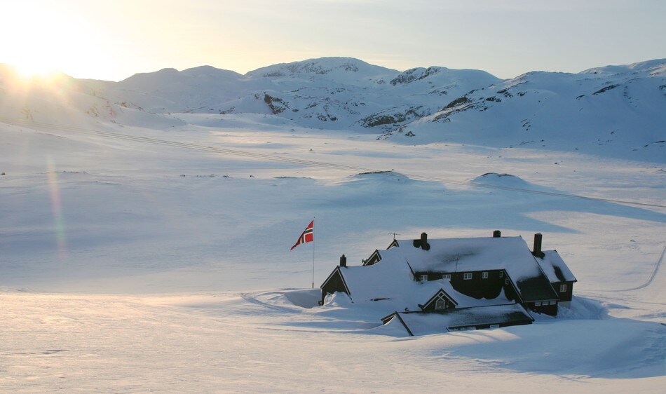 Vinter ved Geiterygghytta