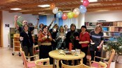1111-jubel på folkebiblioteket i Trondheim (Foto: Randi Sakshaug) 1111-jubel på folkebiblioteket i Trondheim (Foto: Randi Sakshaug)