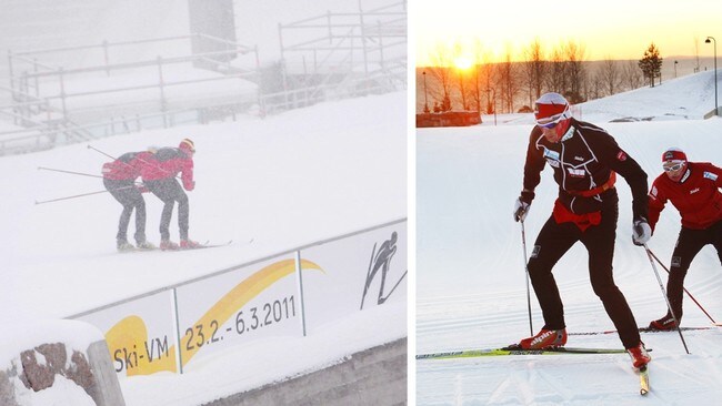 VM-været (Foto: Montasje/Stian Lysberg Solum/Lise Åserud/NRK/Scanpix) VM-været (Foto: Montasje/Stian Lysberg Solum/Lise Åserud/NRK/Scanpix)
