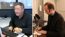 Vidar Lønn-Arnesen og Trond Giske (Foto: Mari Aune / Marte Solbakken/NRK)