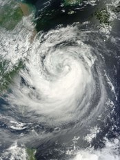 Tyfonen Haikui (Foto: HANDOUT/NASA /Afp) Tyfonen Haikui (Foto: HANDOUT/NASA /Afp)