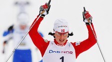 Marit Bjørgen vant i Stokke (Foto: Erlend Aas/Scanpix)