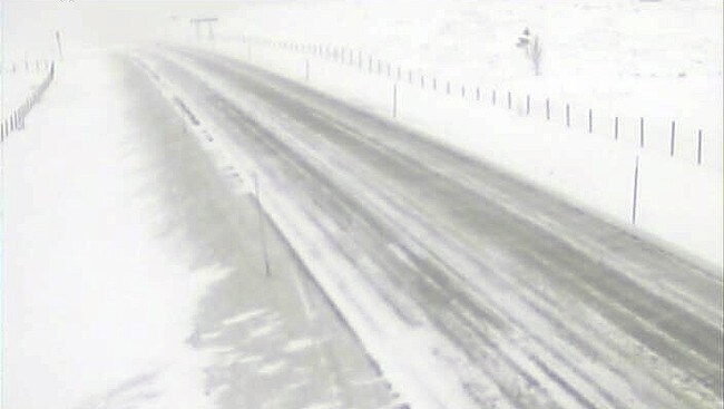 Uvær Dovrefjell (Foto: Skjermdump. Statens vegvesens nettkamera)