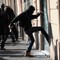 Demonstranter gikk løs på banker og knuste vinduer i Roma. Demonstranter gikk løs på banker og knuste vinduer i Roma.