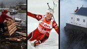 Fjordaquiz, frå venstre orkanen Dagmar, Tarjei Bø og Kråkenes fyr (Foto: Montasje) Fjordaquiz, frå venstre orkanen Dagmar, Tarjei Bø og Kråkenes fyr (Foto: Montasje)