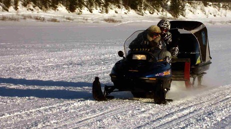 Snøskuter (Foto: Sigve Nedredal/NRK) Snøskuter (Foto: Sigve Nedredal/NRK)