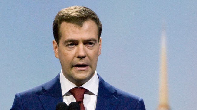Russlands president Dimitri Medvedev (Foto: SERGEI KARPUKHIN/REUTERS) Russlands president Dimitri Medvedev (Foto: SERGEI KARPUKHIN/REUTERS)
