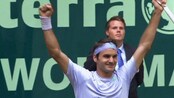 Federer med sin første tittel for året og sjette i turneringen - Sveitsiske Roger Federer slo russiske Mikhail Youzhny i Gerry Weber-turneringen i Tyskland. Og med det har Roger Federer seks titler fra samme turnering. Se finalen her. 