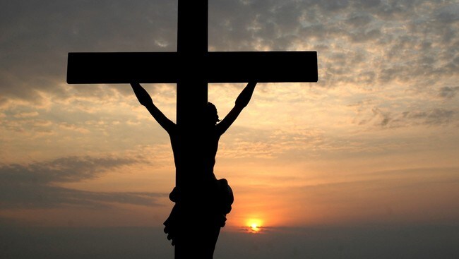 Jesus Kristus på korset i India (Foto: NOAH SEELAM/AFP)