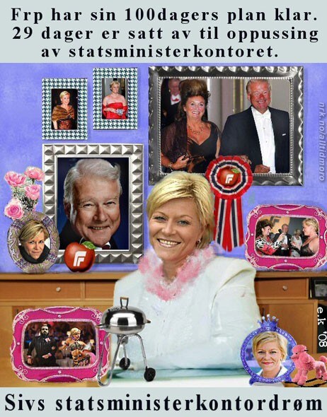 Sivs statsministerkontor (Foto: Fotofikling: Elin Kristiansen) Sivs statsministerkontor (Foto: Fotofikling: Elin Kristiansen)