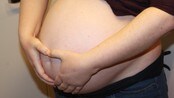 Gravid (Foto: Karina Jørgensen/NRK) Gravid (Foto: Karina Jørgensen/NRK)