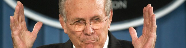 Donald Rumsfeld, tidligere forsvarsminister i USA (Foto: MANDEL NGAN/AFP) Donald Rumsfeld, tidligere forsvarsminister i USA (Foto: MANDEL NGAN/AFP)