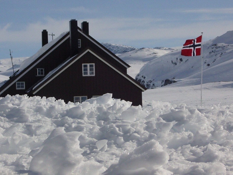 Godt med snø ved Geiterygghytta