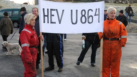 Hev U864 (Foto: Tore Sevheim/NRK) Hev U864 (Foto: Tore Sevheim/NRK)