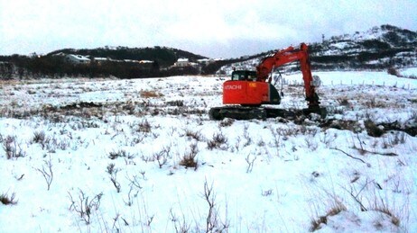 Vannlekkasje i Bø i Vesterålen (Foto: Stein Inge Pedersen/NRK)