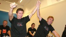Petter Stordalen og Dag Erik Pedersen (Foto: Leger Uten Grenser)