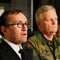 F.v.: Forsvarminister Espen Barth Eide, forsvarssjef Harald Sunde og generalinspektør Finn Kr. Hannestad på pressekonferansen i Oslo.
