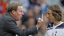 Harry Redknapp og Luka Modric (Foto: IAN KINGTON/Afp)