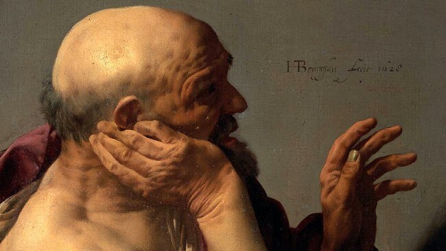 Heraklit, slik maleren Hendrick Terbrugghen så ham, ca 1600 Heraklit, slik maleren Hendrick Terbrugghen så ham, ca 1600