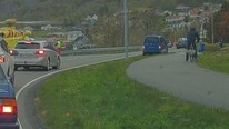 Ulykke i Ulstein (Foto: Linda Eikrem/NRK)