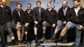 Prins Harry og soldatene som skal til Nordpolen (Foto: Suzanne Plunkett/Scanpix/AFP)