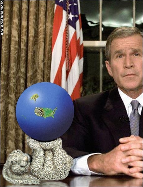Bush-globus (Foto: Fotofikling: Alltid Moro) Bush-globus (Foto: Fotofikling: Alltid Moro)