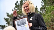 Dobbeltvinnar Helene Johansen Vikøren - Helene Johansen Vikøren vann både felt- og baneskytinga i Førde i juniorklassa.