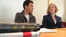 Aage Storm Borchgrevink, Erika Fatland (Foto: Knut Hoem/NRK)