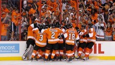 Philadelphia Flyers-jubel (Foto: Matt Slocum/Ap) Philadelphia Flyers-jubel (Foto: Matt Slocum/Ap)