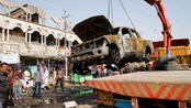 Bil som eksploderte i Basra